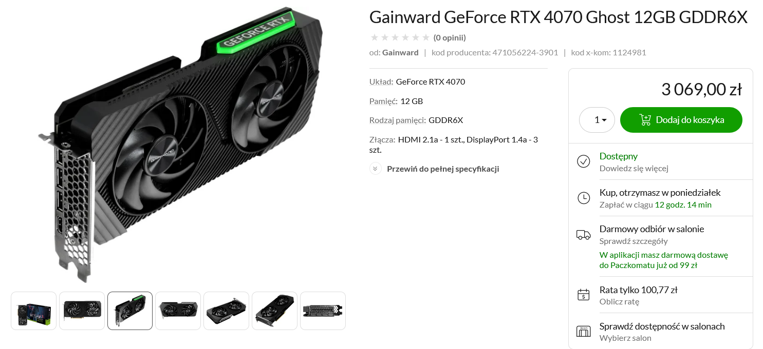 Gdzie kupić kartę NVIDIA GeForce RTX 4070? Sprawdzamy polskie ceny