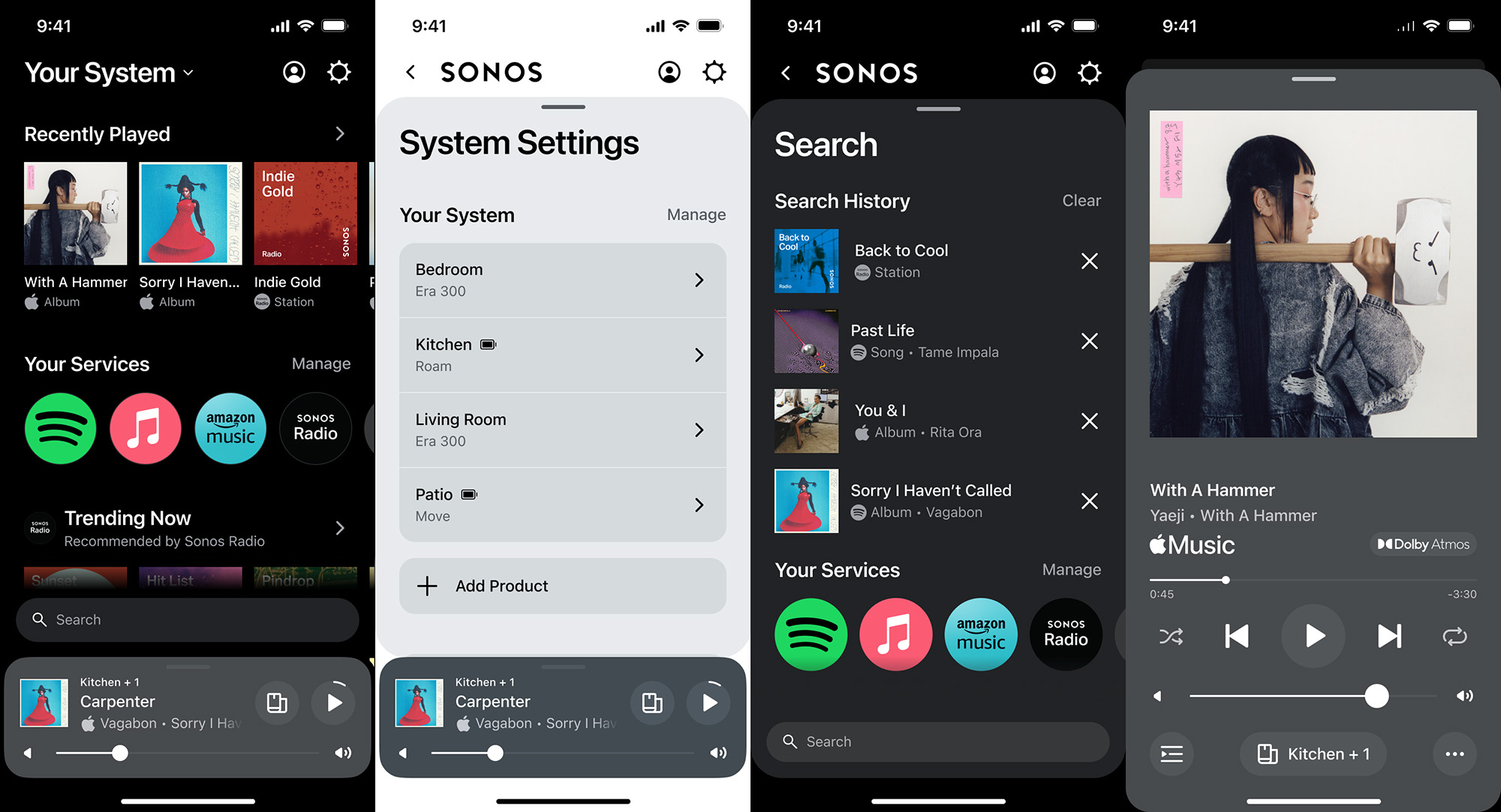Nowa aplikacja Sonos - interfejs