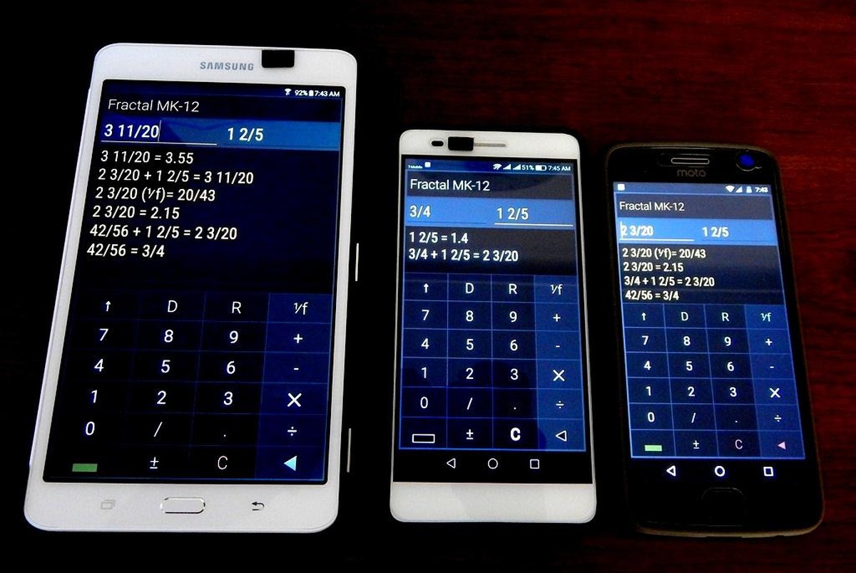 Płatne aplikacje i gry na androida za darmo -Fraction Calculator "Fractal MK-12"