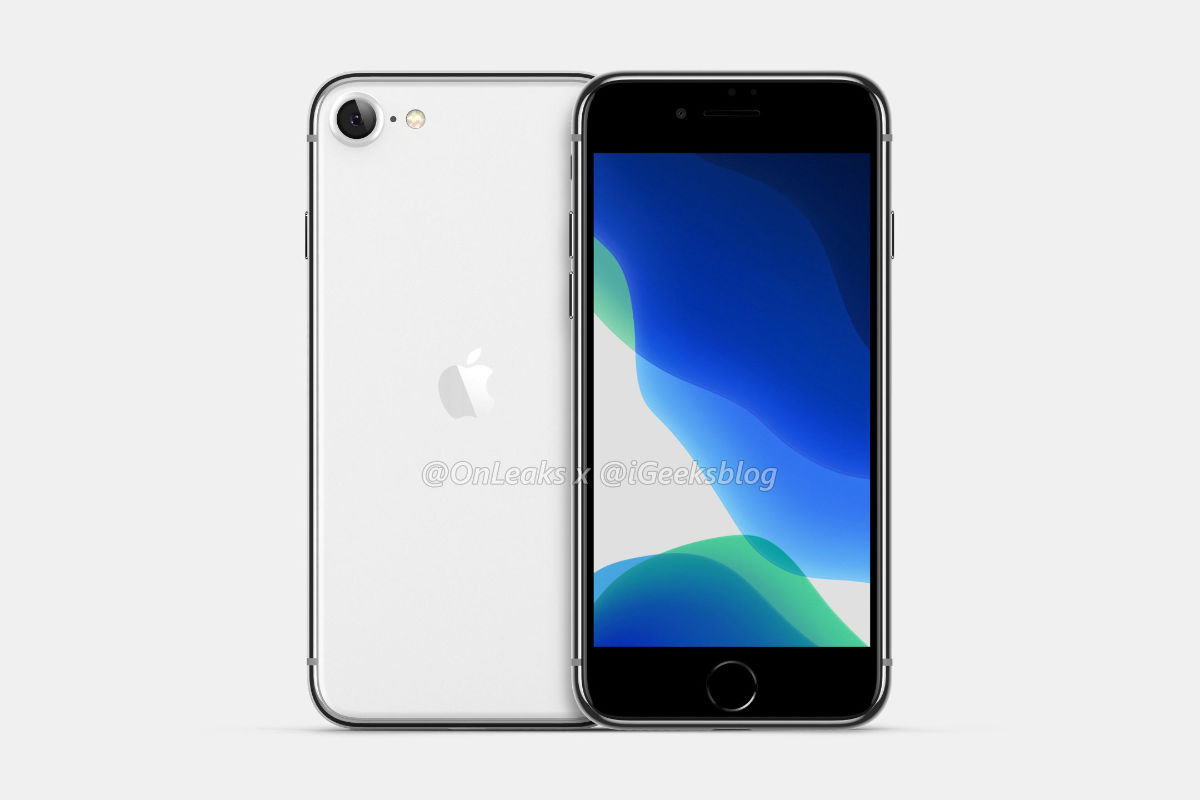 iPhone SE 2 rendery - tył i przód