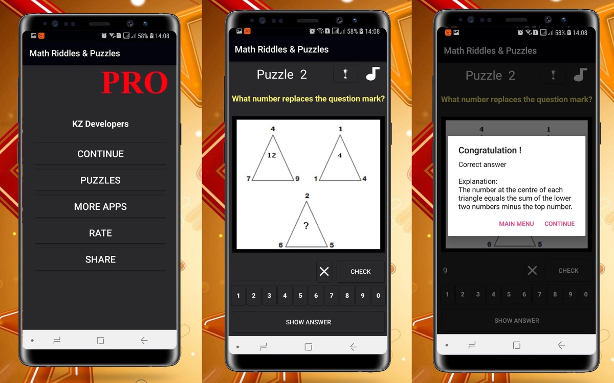 Płatne aplikacje i gry na androida za darmo - Black Game: Math Puzzles PRO 2020