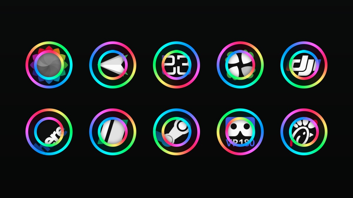 Płatne aplikacje i gry na androida za darmo - RGB Rainbow LED Icon Pack