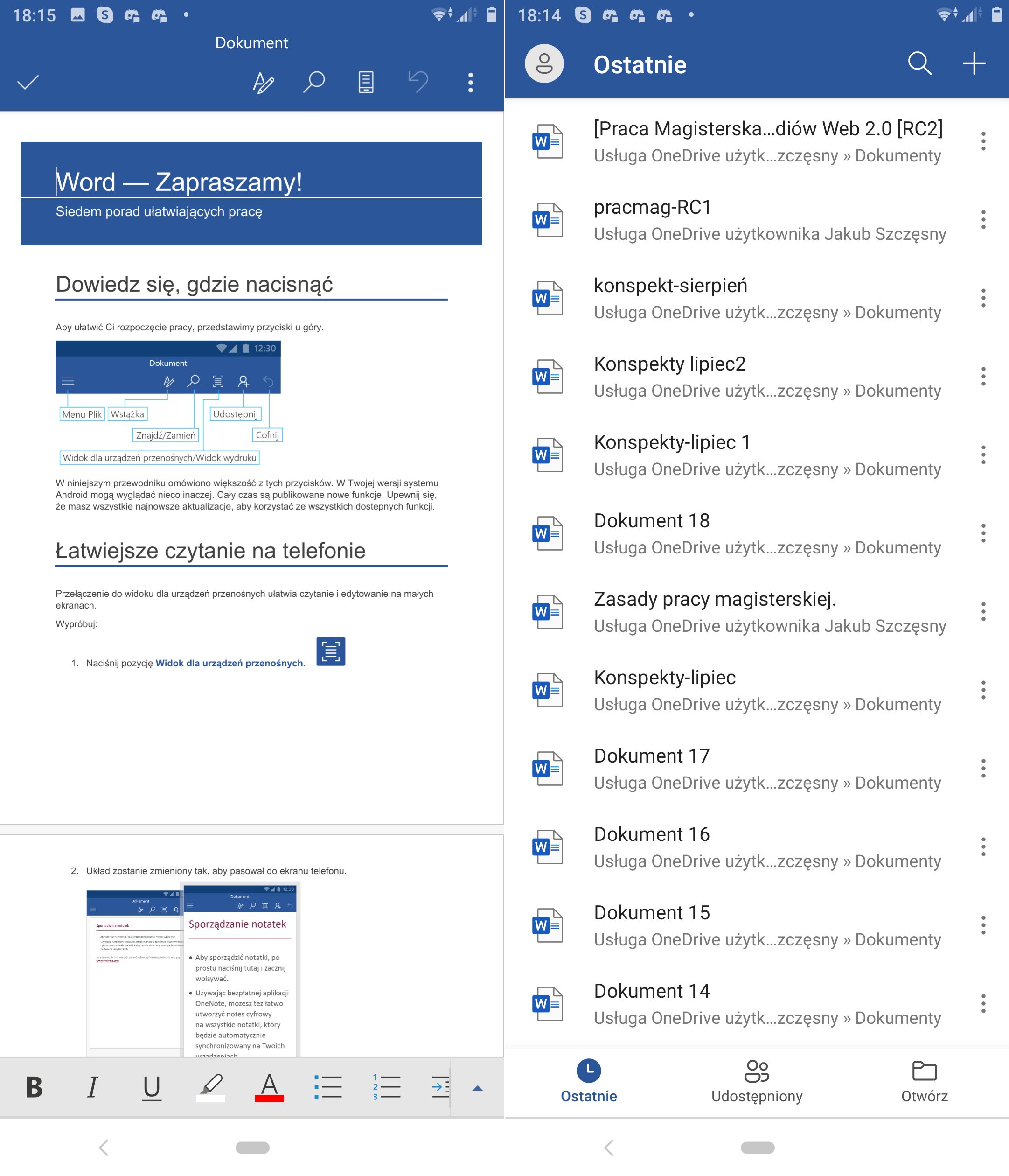 Microsoft Office Word Screenshot