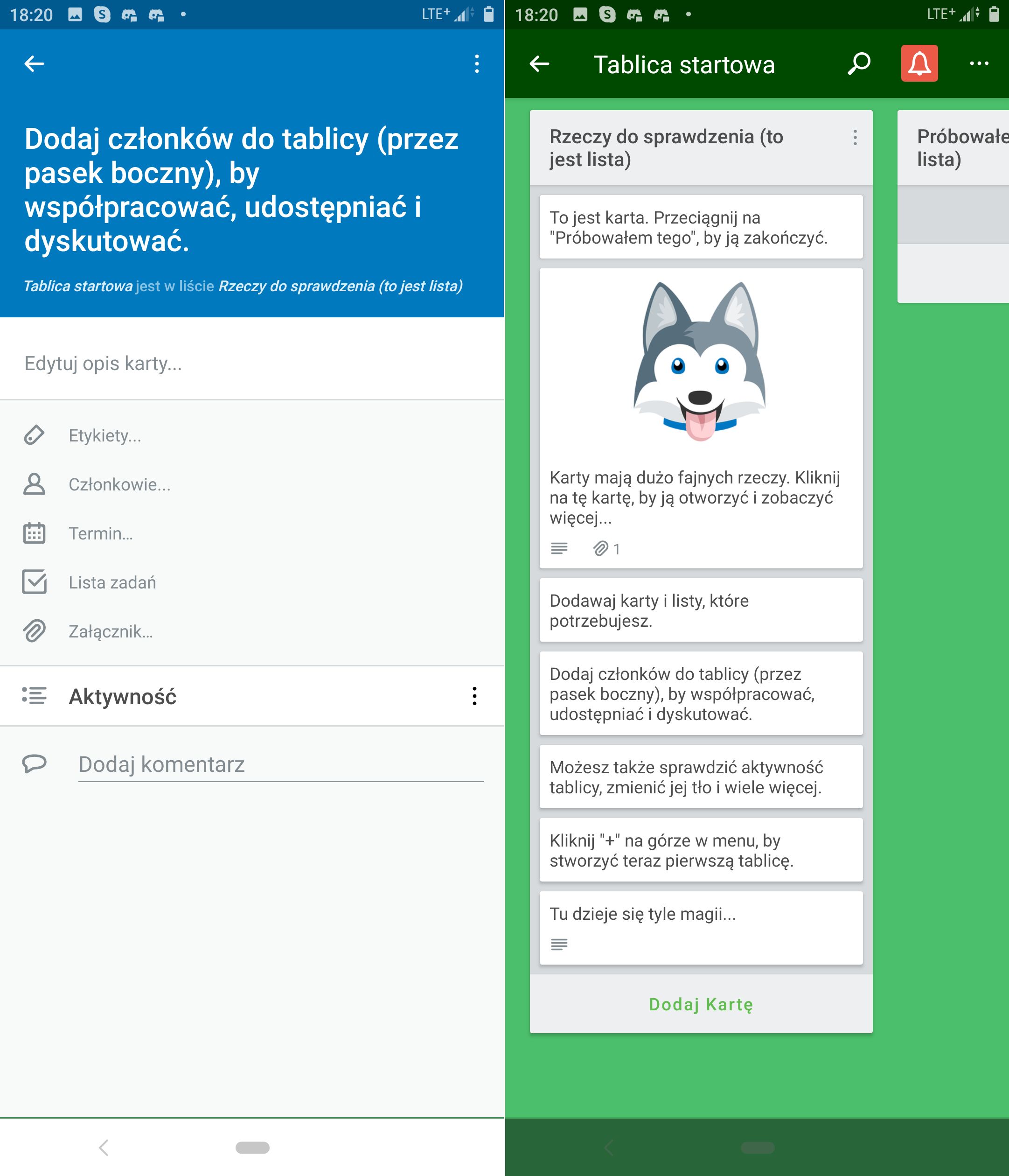 Trello screenshot