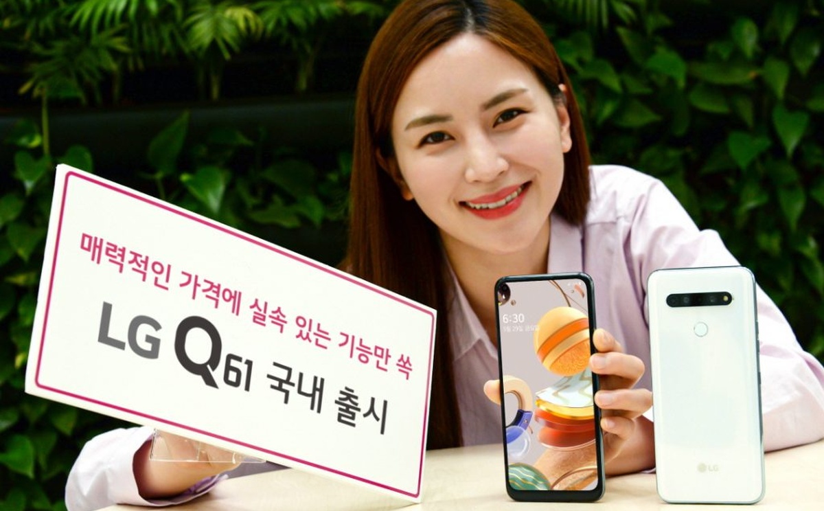 LG Q61 koreański wytrzymały średniak