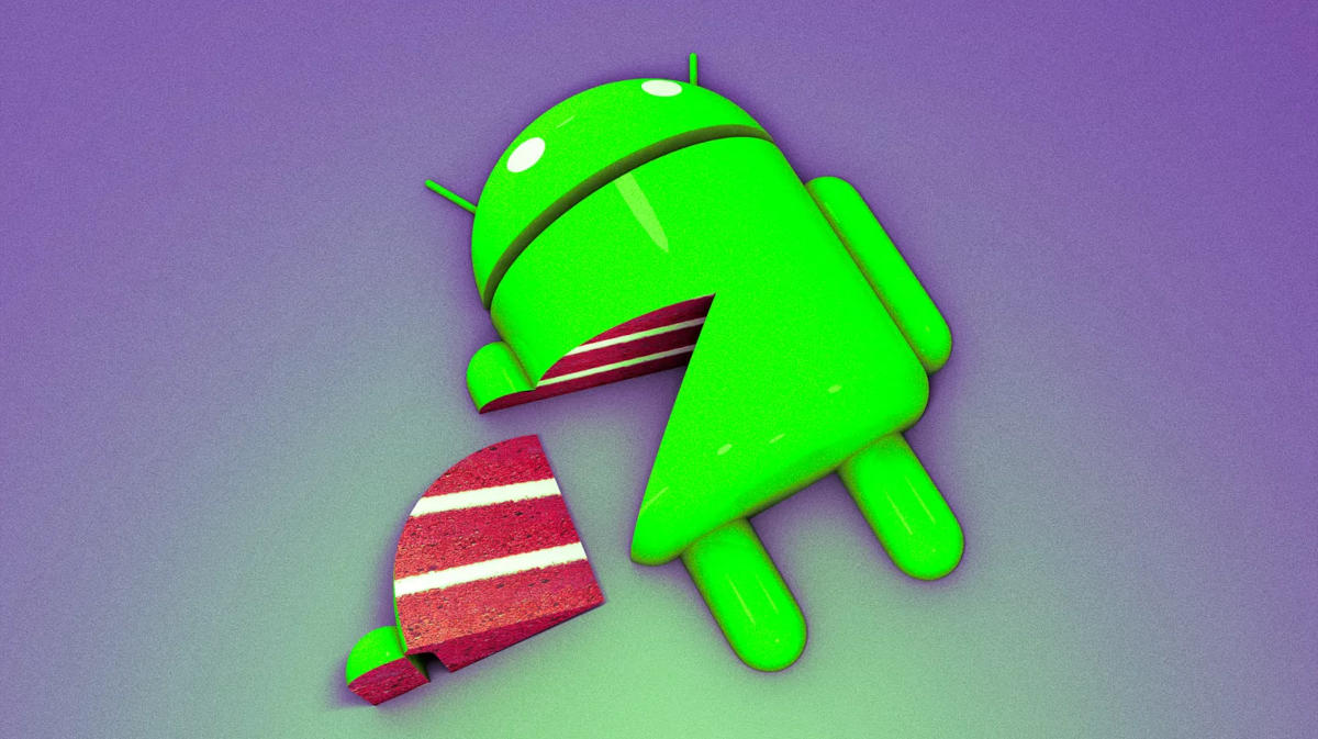 Android Red Velvet Cake, rys. William Joel / The Verge