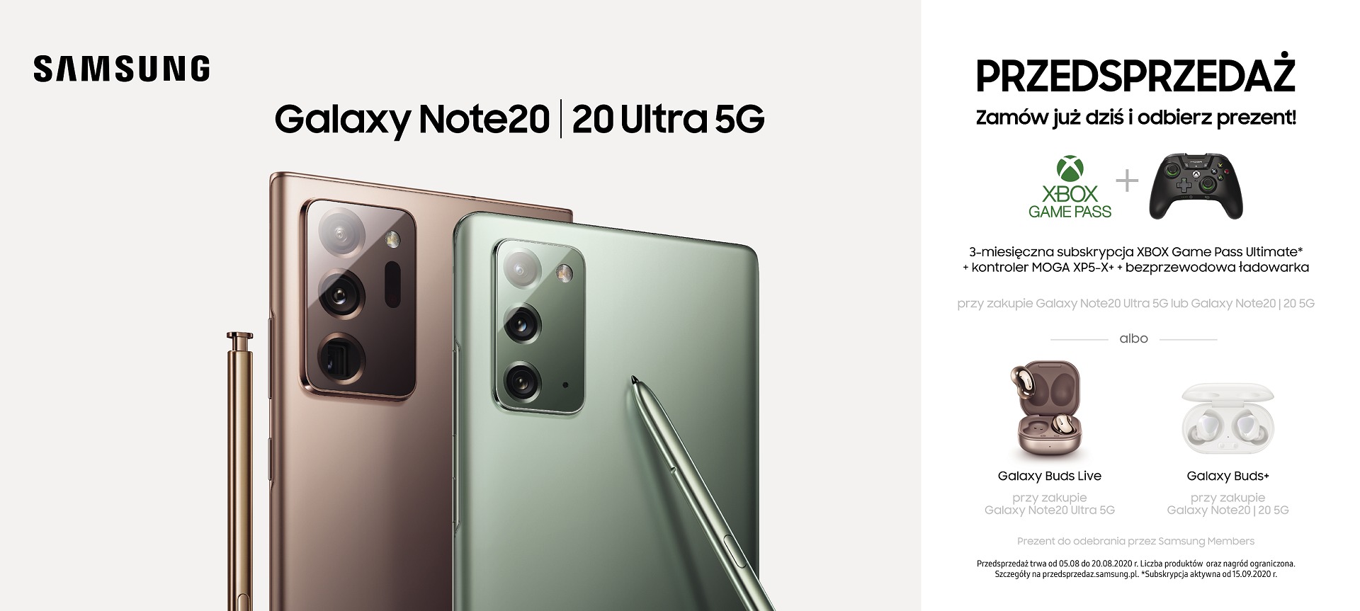 Galaxy Note20 w przedsprzedaży