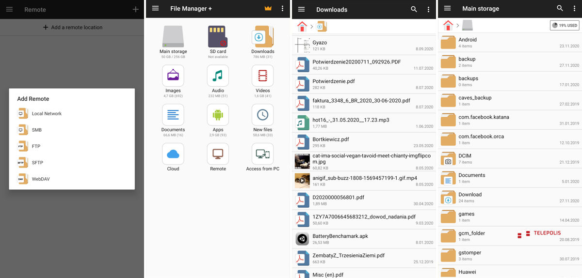 Files Manager dla Androida