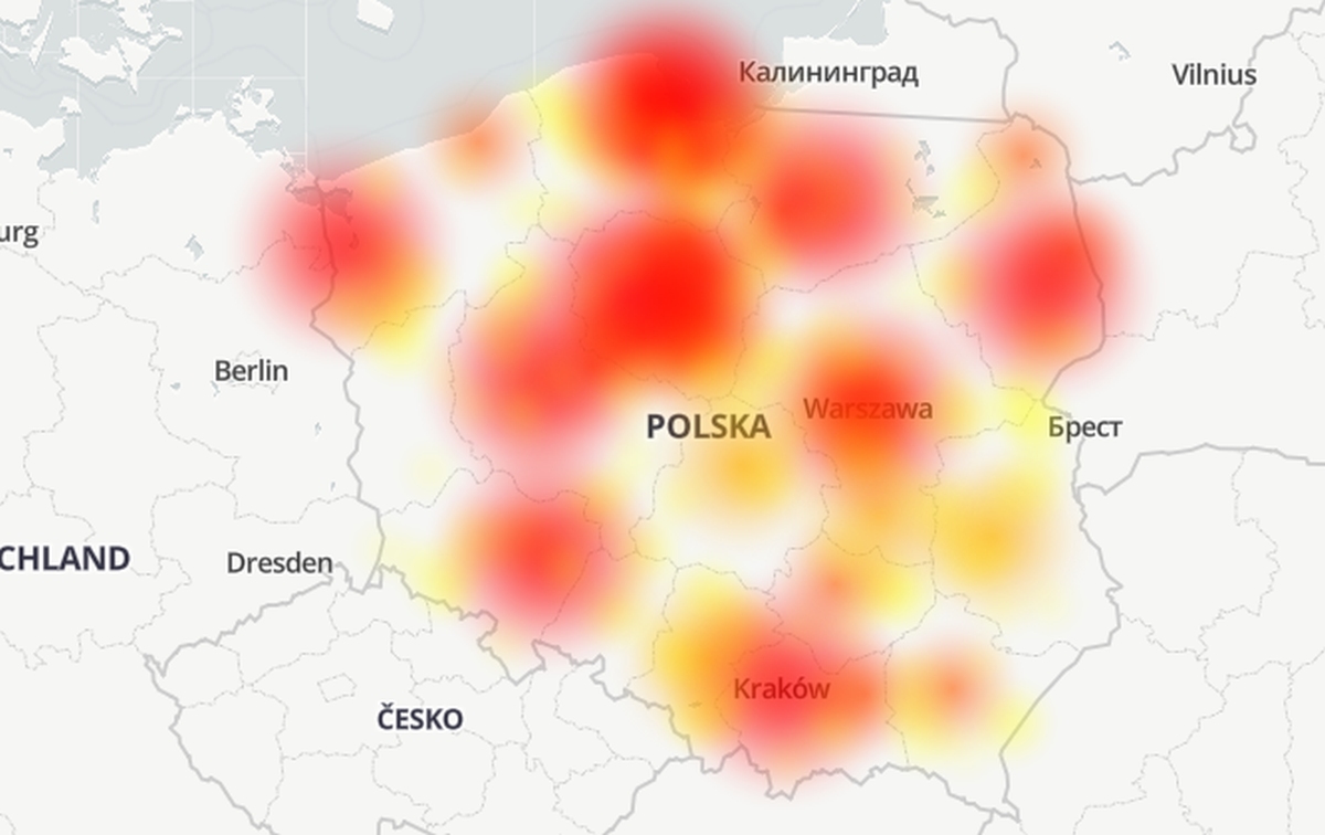 [Aktualizacja2] Podział na plusy.  Klienci sieci nie mogą nawiązywać połączeń ani wysyłać wiadomości SMS