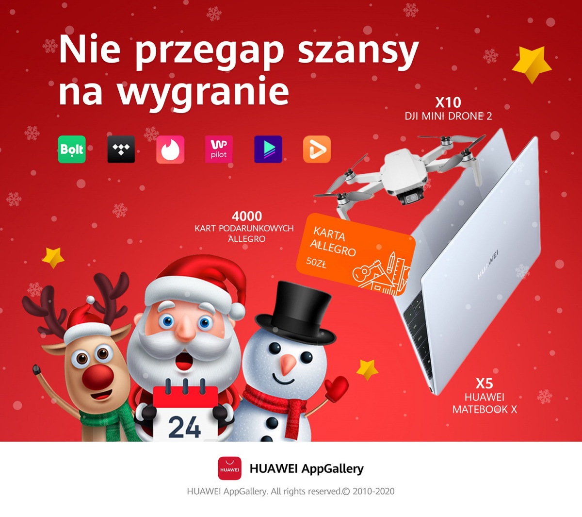 Huawei AppGallery Świąteczne Odliczanie baner