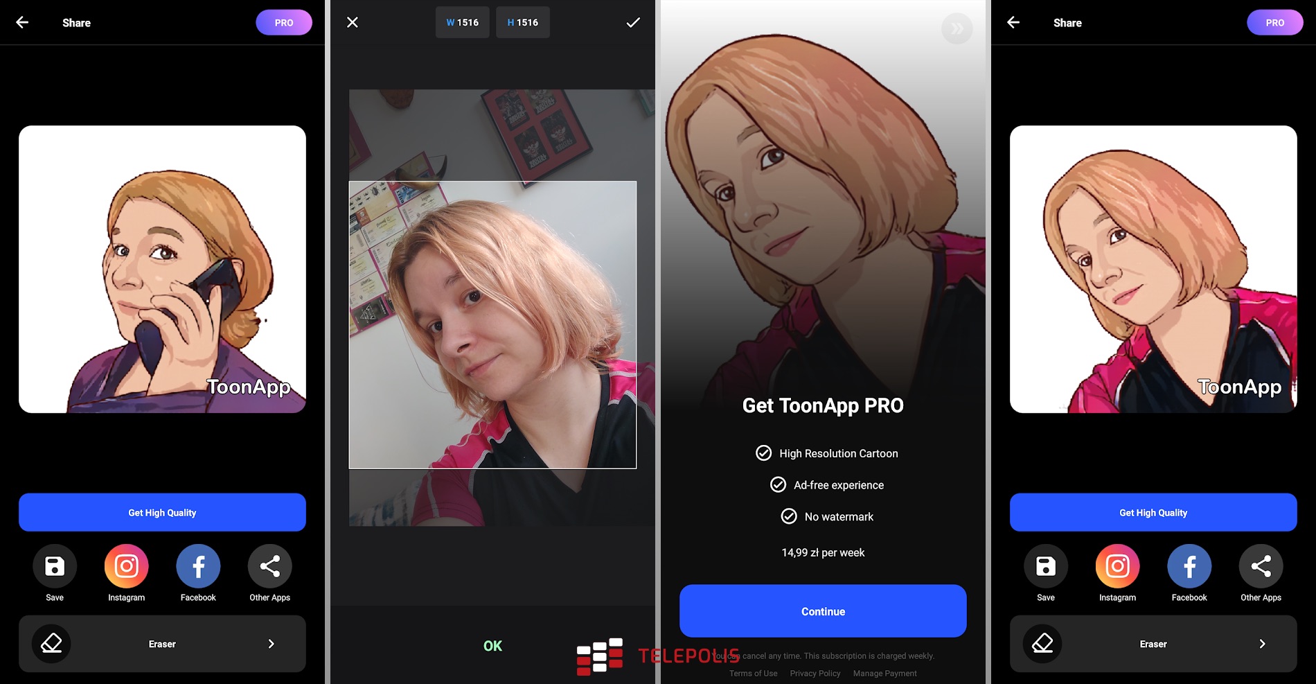 ToonApp dla Androida