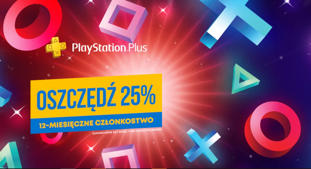 Sony PlayStation Plus taniej o 25% styczniowa wyprzedaż