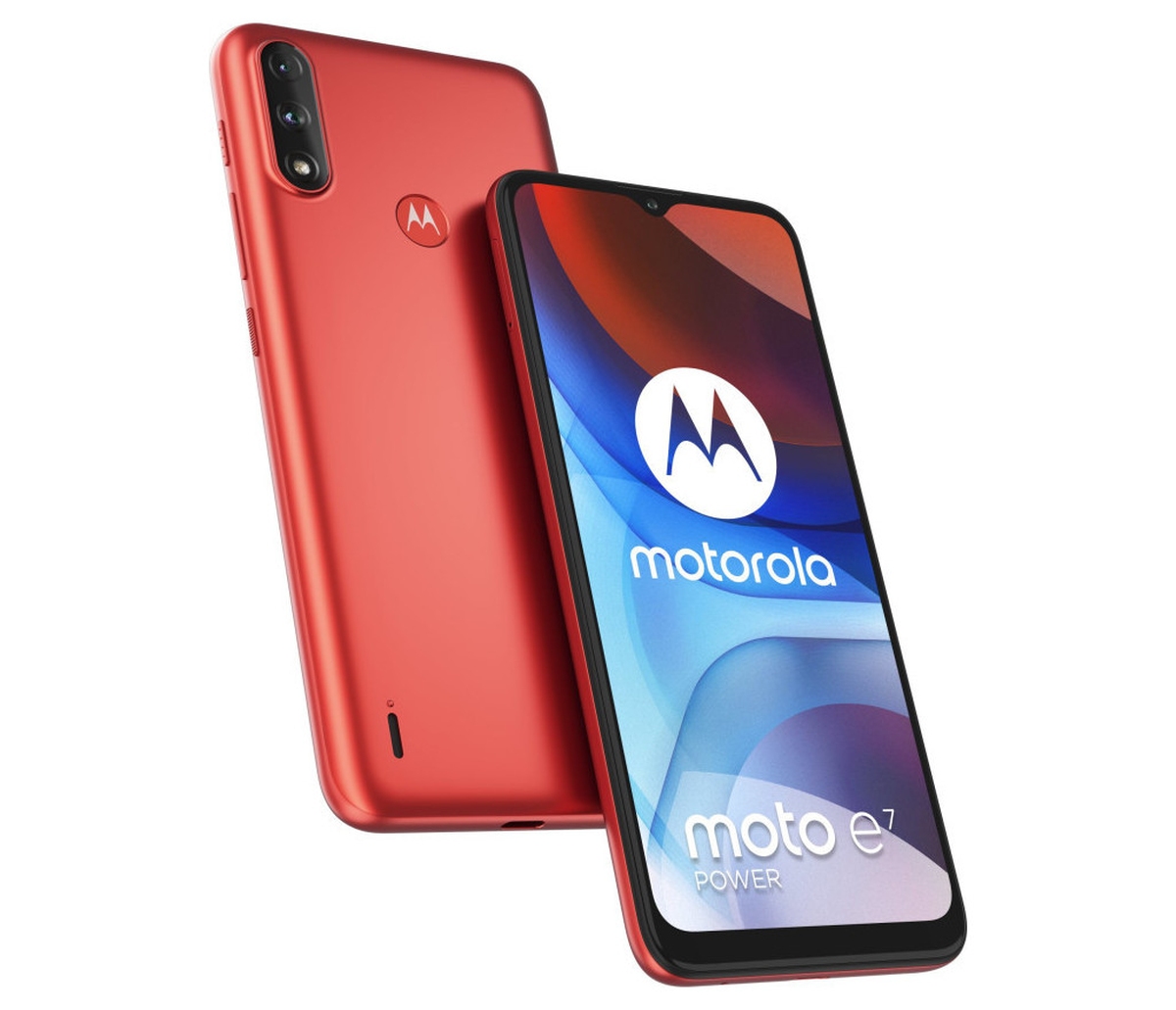 Motorola Moto E7 Power tył przód