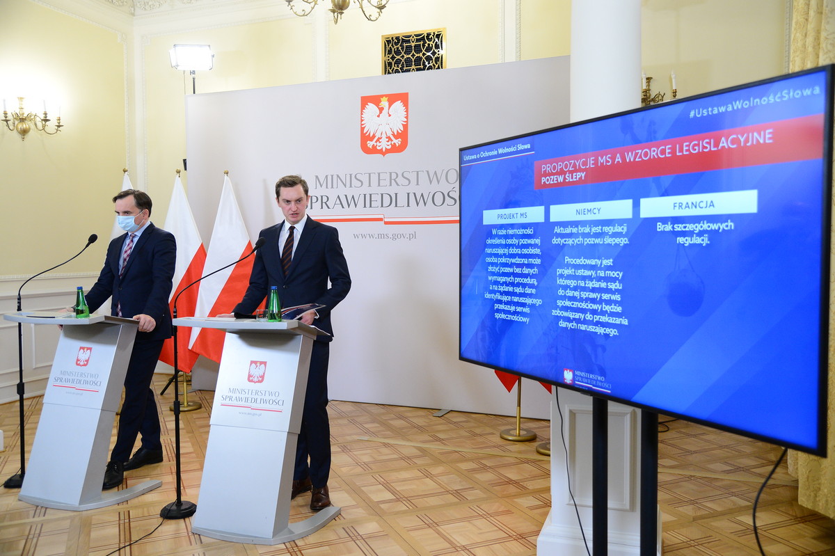 Projekt ustawy o ochronie wolności słowa na portalach społecznościowych
