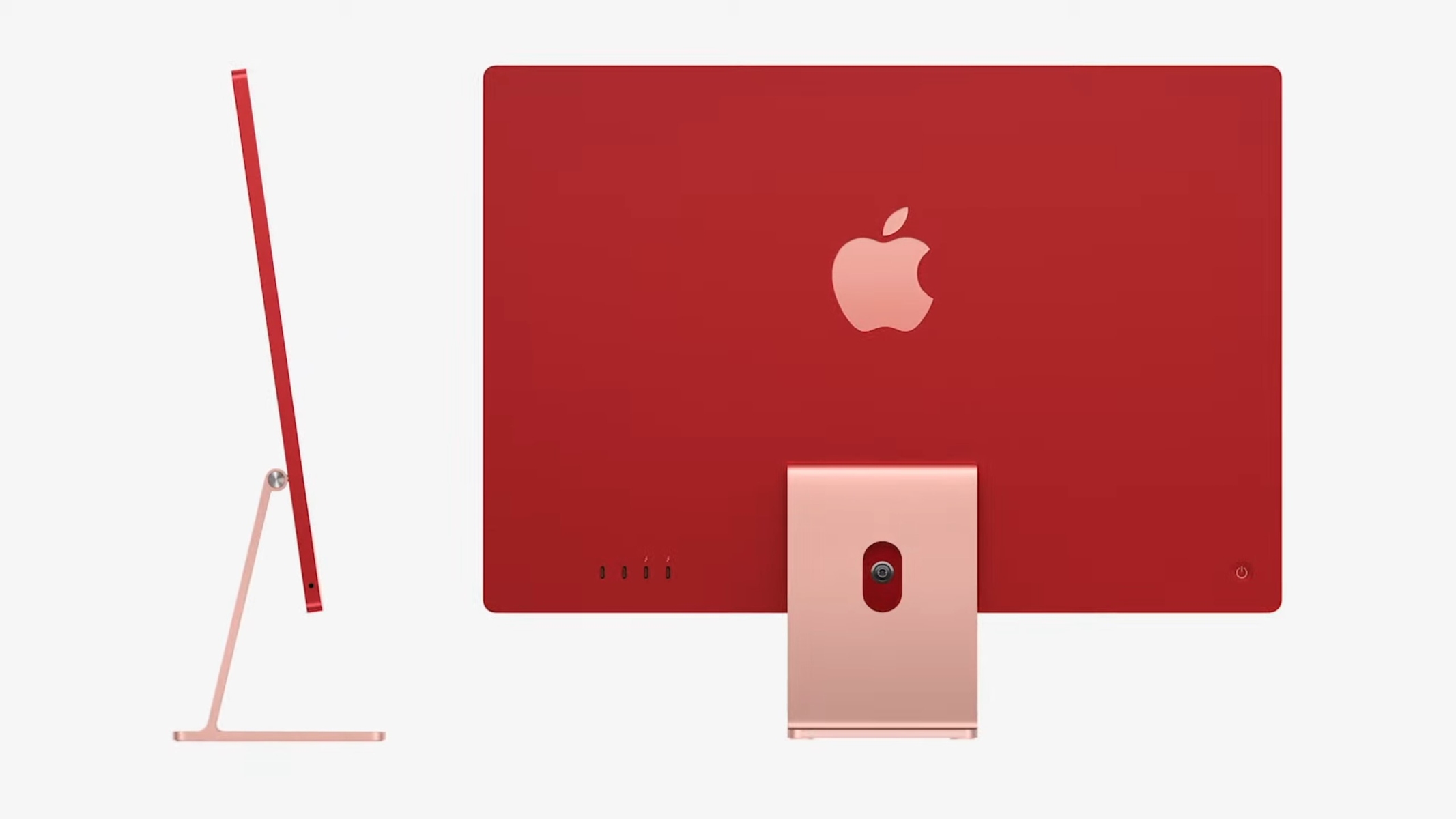 Apple iMac czerwony