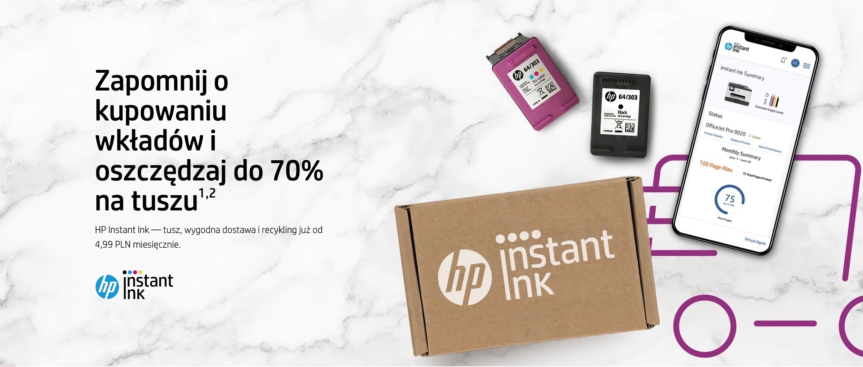 HP Instant Ink – oszczędzanie na tuszu