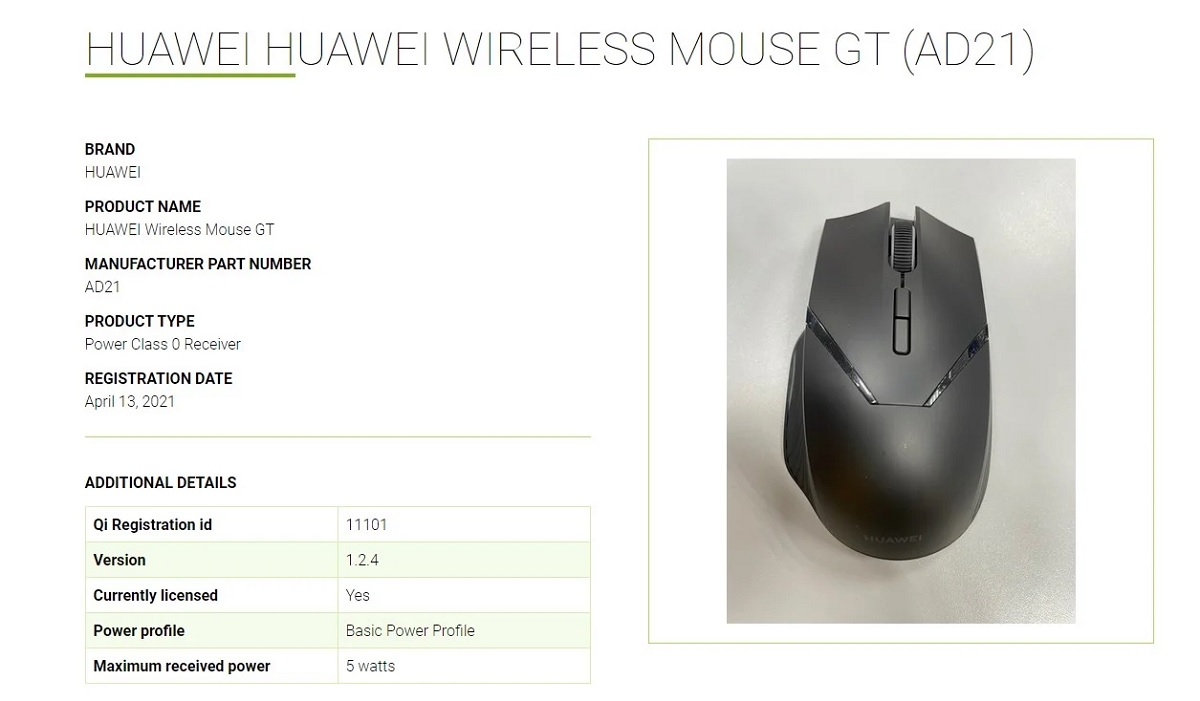 Huawei szykuje gamingową myszkę