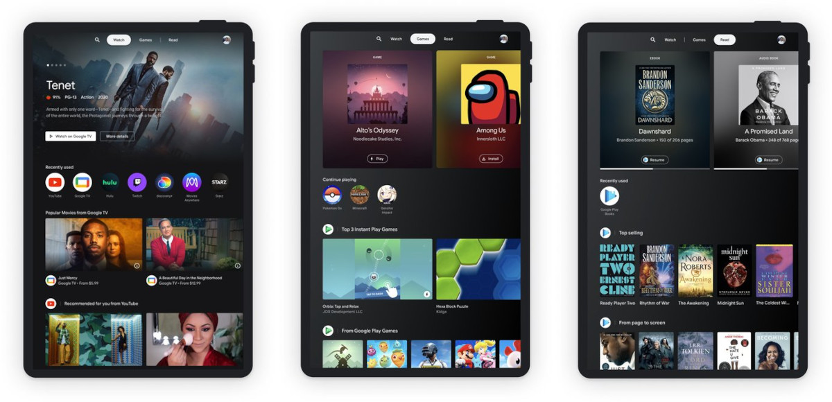 Google zapowiada Entertainment Space dla tabletów