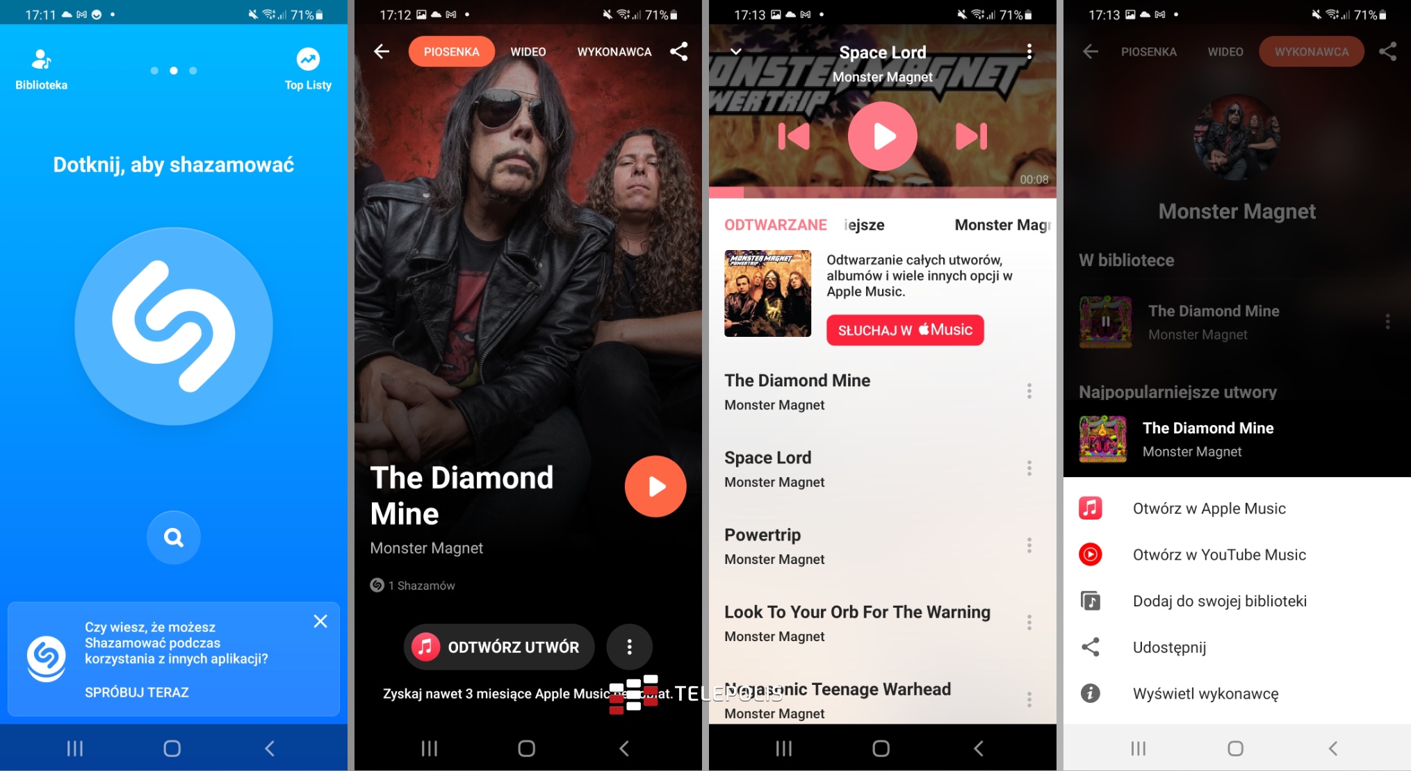 Shazam dla androida
