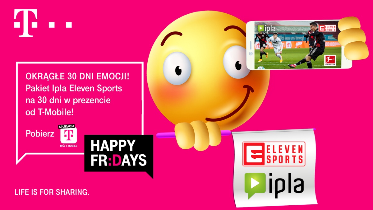 T-Mobile Happy Fridays Ipla Eleven Sports za darmo