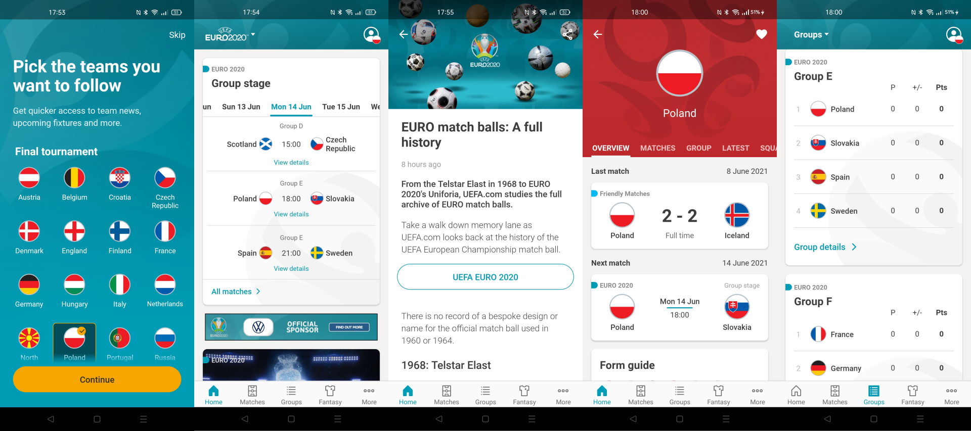 Euro 2020 oficjalna aplikacja