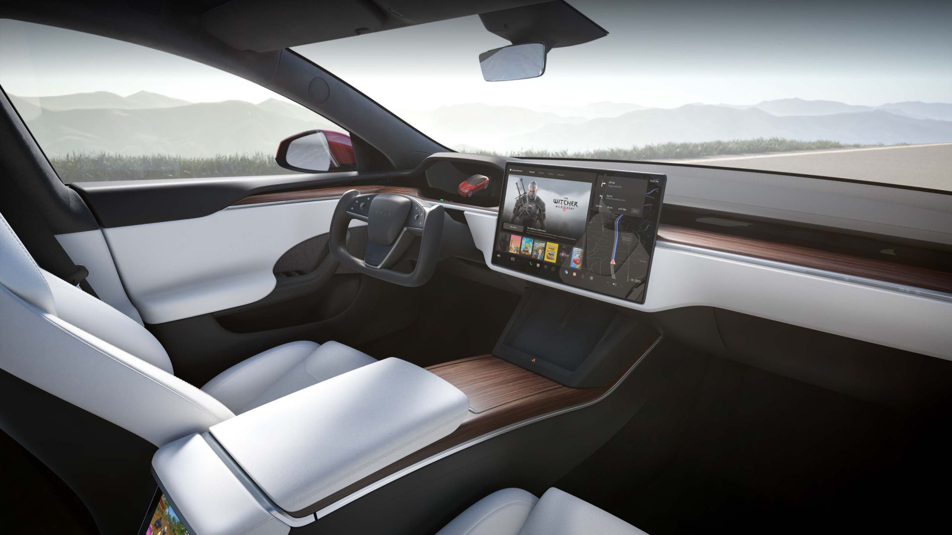 Tesla Model S Plaid z konsolą o wydajności PlayStation 5