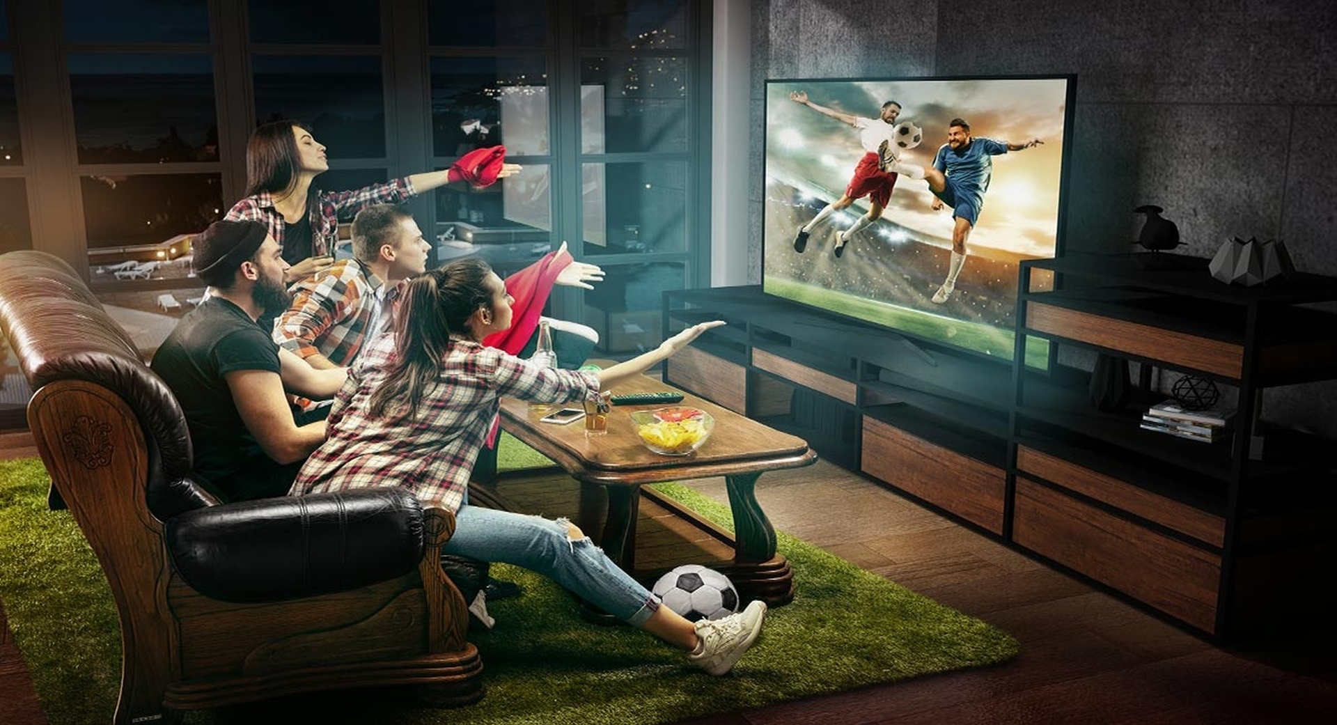 Samsung duży telewizor piłkarskie emocje