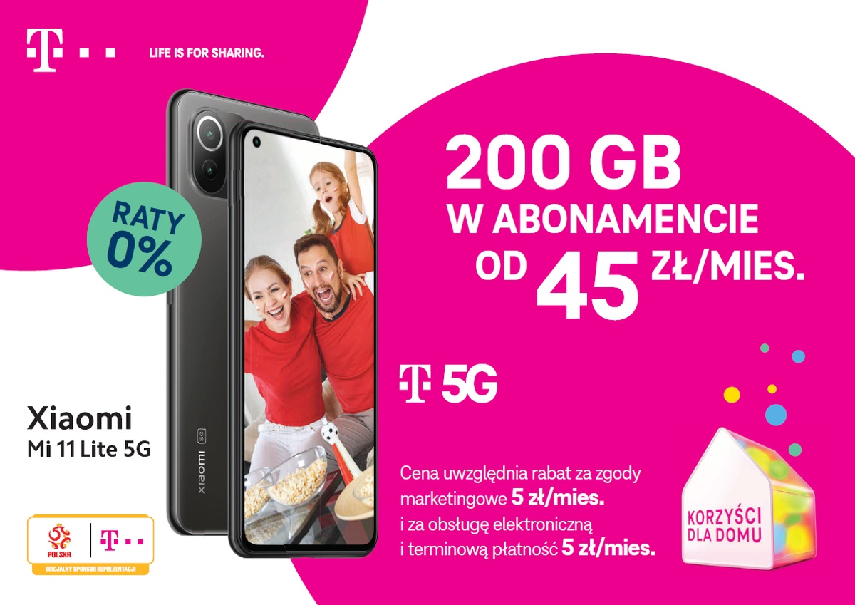 T-Mobile 200 GB za 45 zł baner