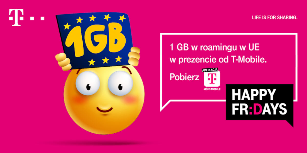 T-Mobile: bezpłatny pakiet 1 GB w roamingu w UE