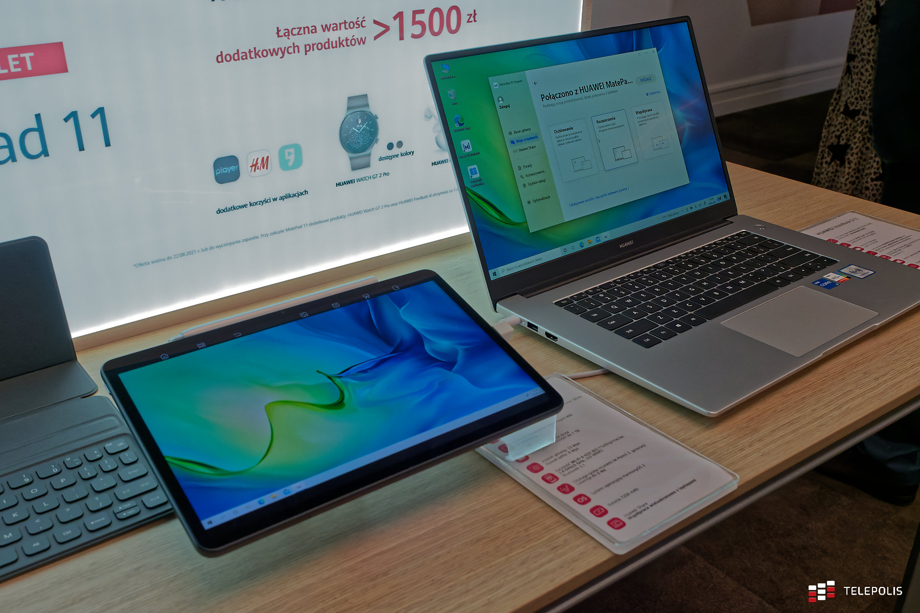Huawwei MateePad 11 może działać jako ekran laptoopa