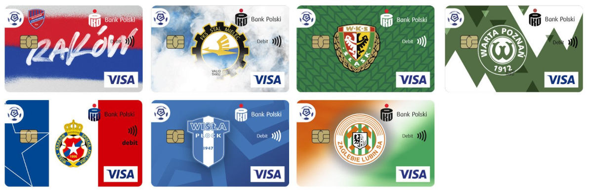 PKO BP wprowadza nowe karty z herbami klubów piłkarskich