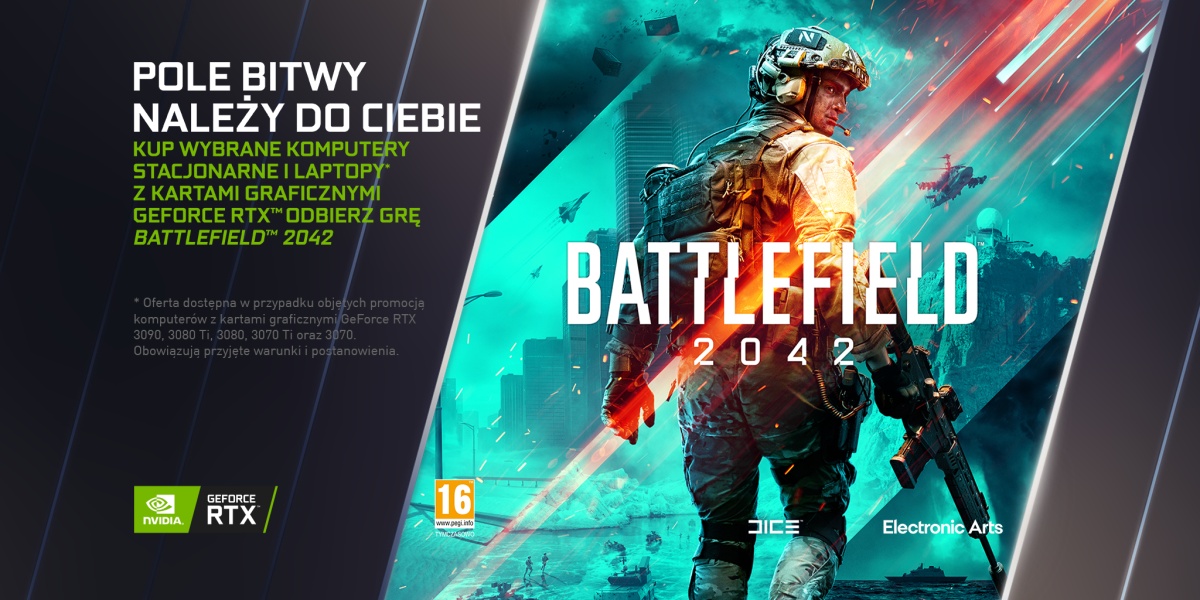Nvidia Gamescom 2021 gry ulepszenia GeForce RTX Battlefield 2042