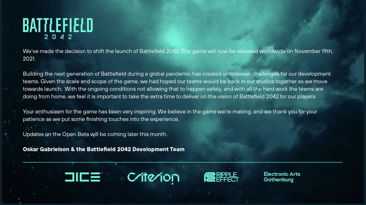 Battlefield 2042 - nowa data premiery