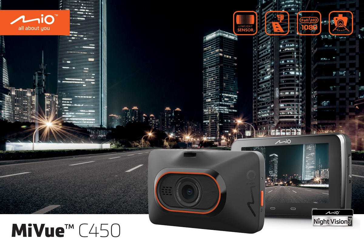 Mio C450 kamera samochodowa Night Vision