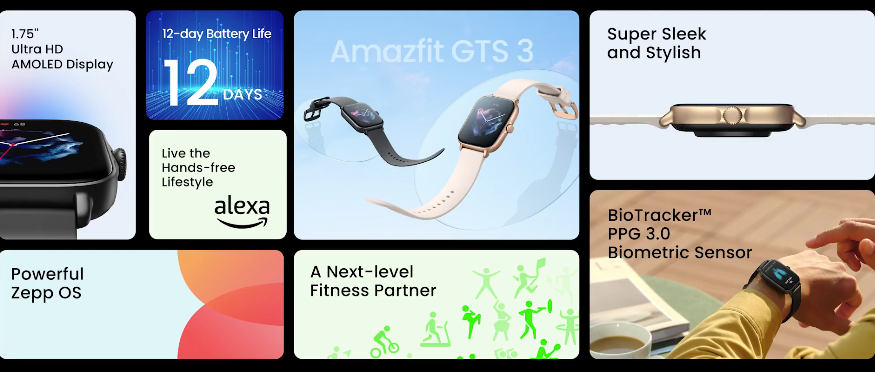 Amazfit GTR 3, GTR 3 Pro i Amazfit GTS 3