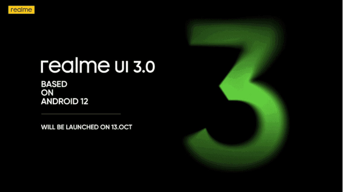 Android 12 i Realme UI 3.0 już w październiku.
