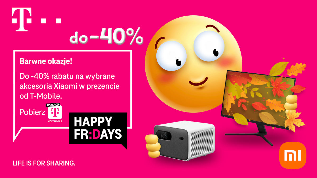 T-Mobile: tańsze Xiaomi w Happy Fridays, odbierz do 40% rabatu