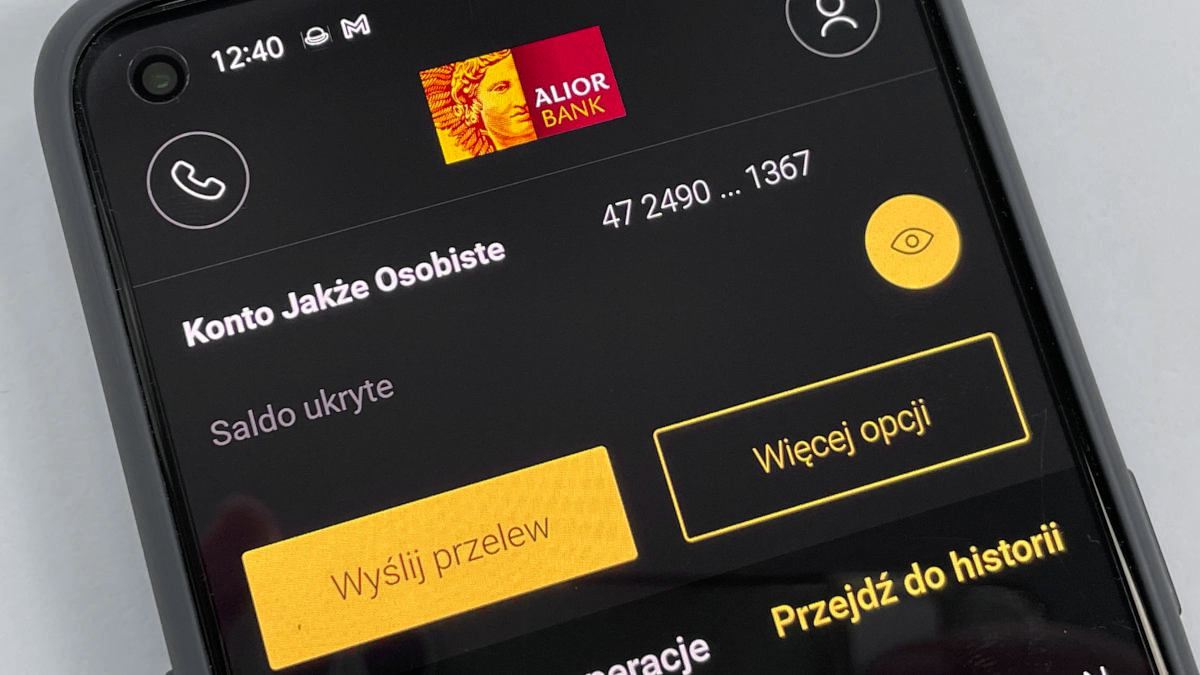 Alior Bank wprowadził dark mode w swojej aplikacji mobilnej