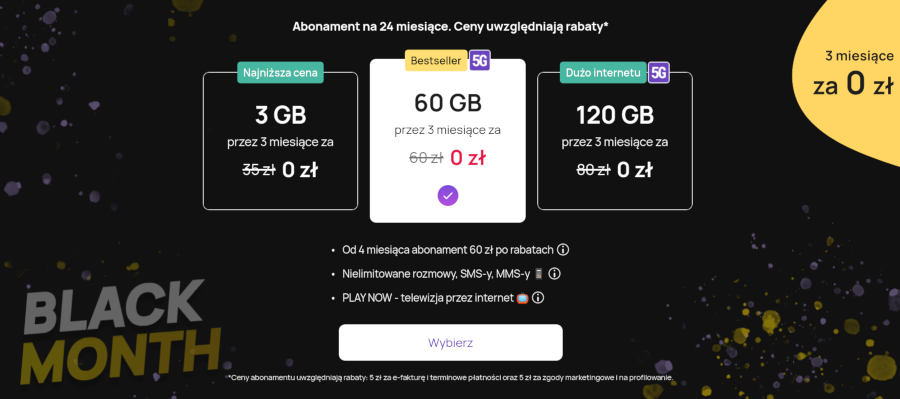 Play ogłasza Black Month