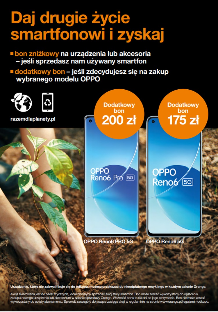 Oppo Reno6 Orange Odkup