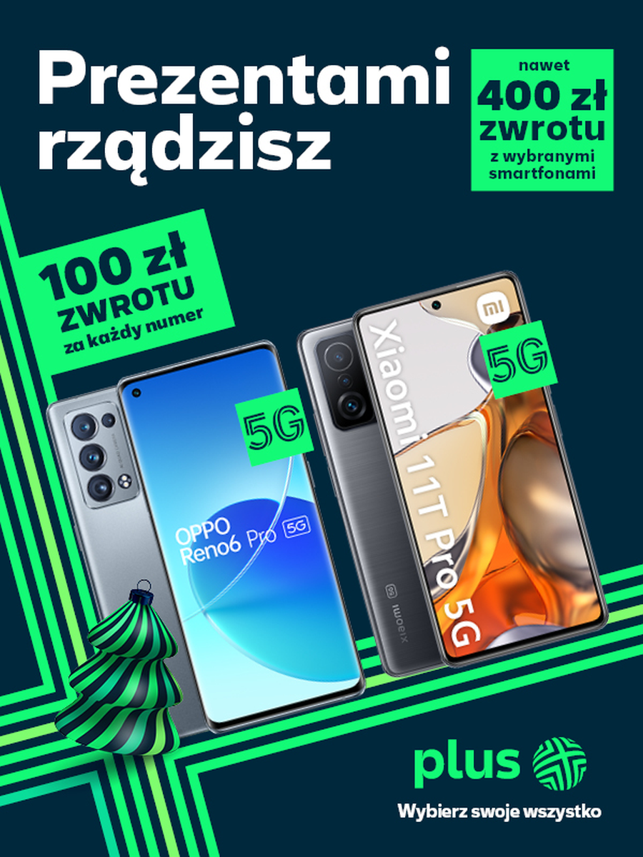 Plus 100 zł zwrotu baner