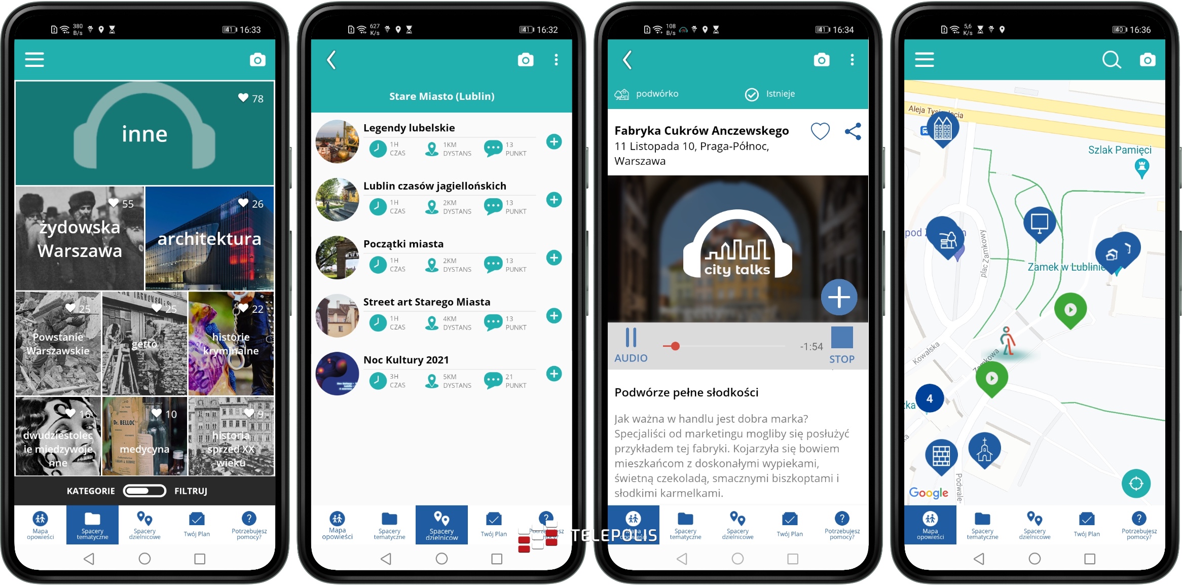 CityTalks en Google Play, Varsovia y Lublin