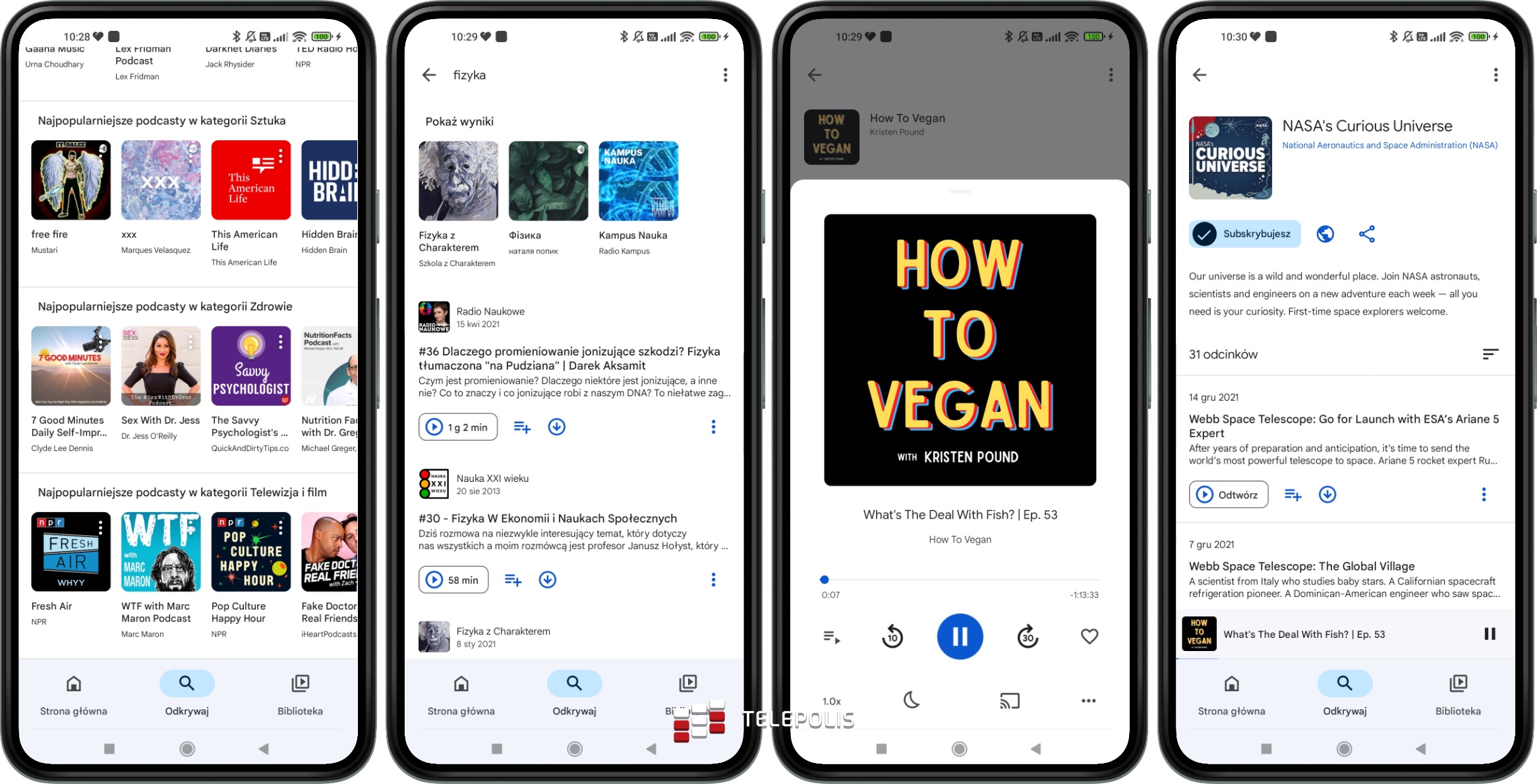 Podcasty Google dla Androida