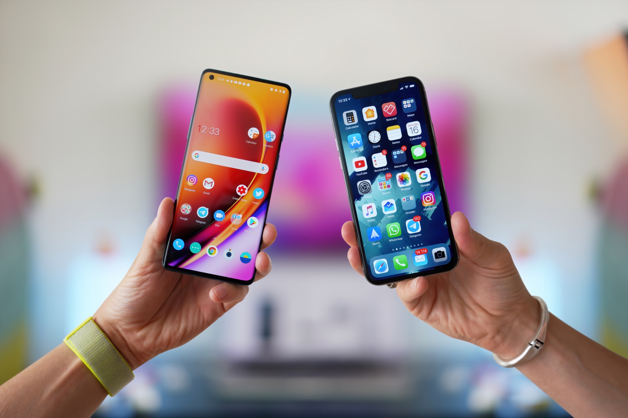 iPhone i telefon z Androidem