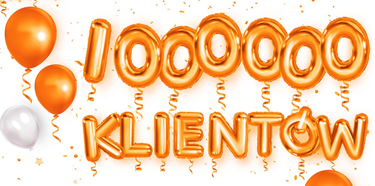 Orange Światłowód milion klientów baner