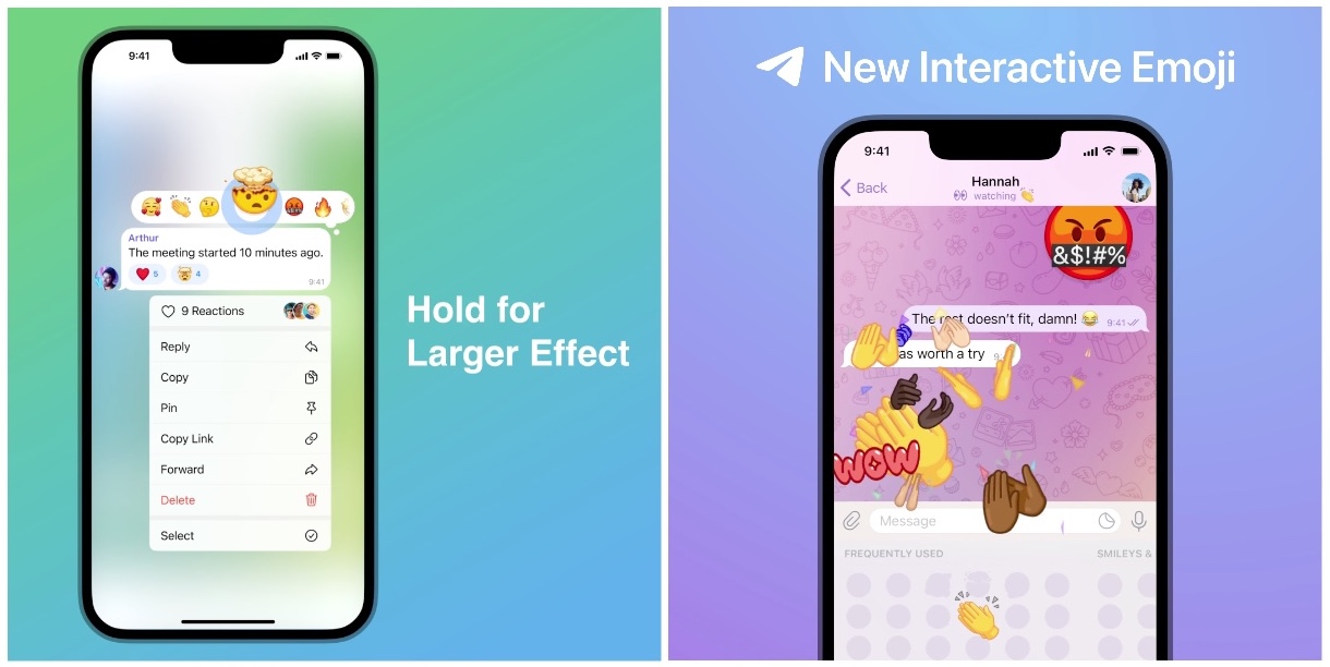 Interaktywne emoji w Telegramie