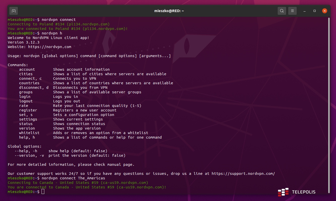 NordVPN dla Ubuntu