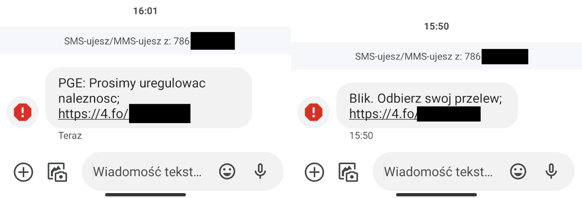 SMS de faliment.  Verificați dacă nu aveți unul