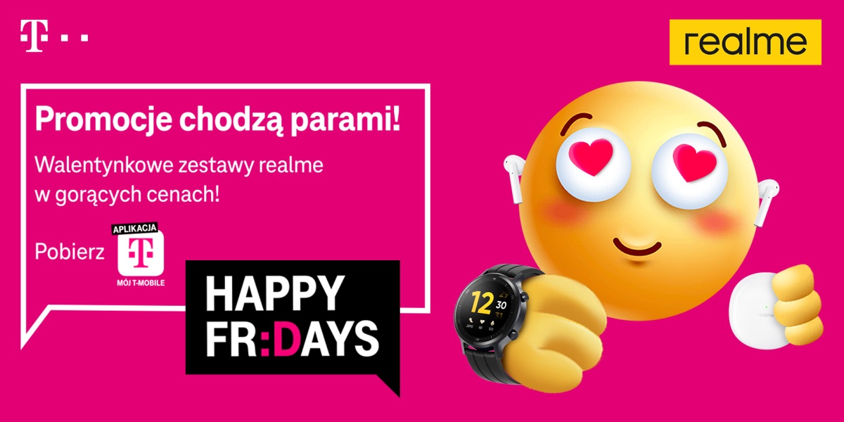 T-Mobile Happy Fridays walentynki rabat Realme