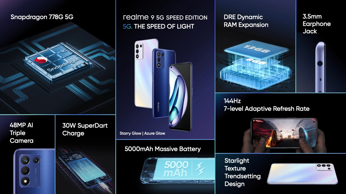 Debiutują Realme 9 5G i Realme 9 5G SE